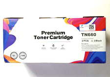 E-Zink for Brother TN660 Premium Toner Cartridge 2 pack BLACK