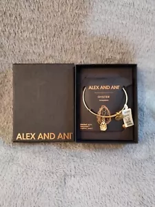 Alex and Ani Oyster Treasures Charm Bangle Copper - Picture 1 of 5