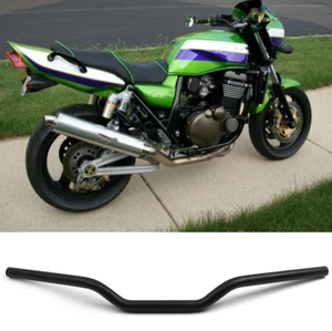 Motorcycle Handlebar 7/8" 22mm Black Handle Bars For Kawasaki ZR1000 ZR1200 ZRX - Picture 1 of 15