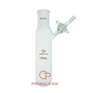 Tubo Schlenk de almacenamiento de reacción sin aire de laboratorio con llave de paso de vidrio - Imagen 1 de 6