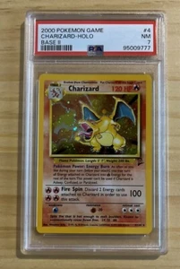 CHARIZARD - HOLO - 2000 Base II POKEMON GAME- PSA 7 - 95009777 - Pokemon TCG - Picture 1 of 2