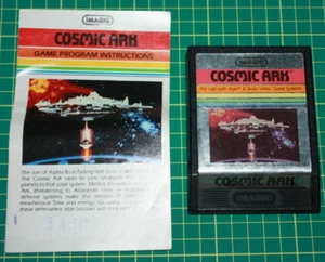 Atari 2600 Game Cart and Manual: iMagic Cosmic Ark - Picture 1 of 2