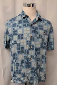Tommy Bahama Herren blau S/S Hawaii Camp Hemd Größe Large - Bild 1 von 4