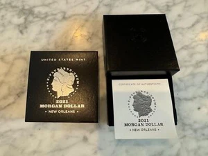 NO COIN 2021 O Morgan Uncirculated Dollar OGP 21XD - Box ONLY COA New Orleans - Picture 1 of 1