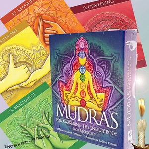 MUDRAS Awakening The Energy Body YOGA MEDITATION 112 Page Book, 40 Cards Sealed - Picture 1 of 7