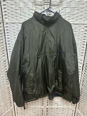 Antiguo Abrigo de Invierno Reversible Sudadera Chaqueta Hombre Azul Marino Caqui Verde/Azul Marino Foto 1 de 4