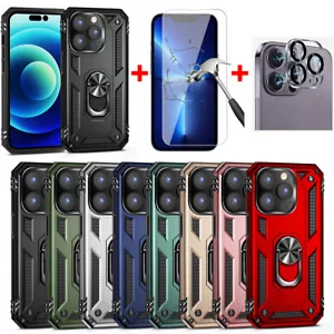For iPhone 15 Pro Max 14 Plus 13 12 11 Shockproof Case + Screen Camera Protector - Picture 1 of 19