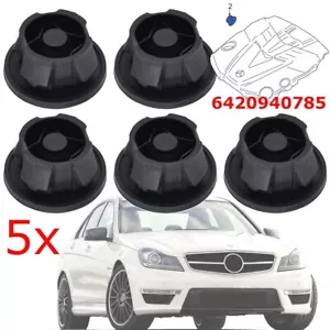 For Mercedes W204 Rubber Inner Hood Stop Buffer Bumper Block Pad Protectors 5Pcs - Picture 1 of 7