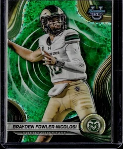2024 Bowman U Best Brayden Fowler-Nicolosi refractor de motas verdes 81/99 - Imagen 1 de 2