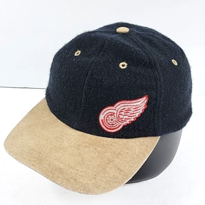 Винтажная шерстяная регулируемая кепка Detroit Red Wings один размер подходит для всех хоккейных кепок НХЛ - Изображение 1 из 4