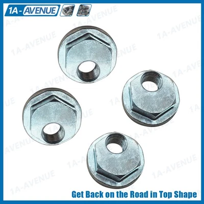 4Pcs Silver Rear Alignment Caster Camber Cam Nut Kit For 02-18 Chevy GMC Equinox - Image 1 of 2