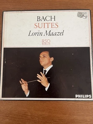 SAL3556-7 JS Bach Suites Lorin Maazel  P/S 4 LP box Foto 1 de 4