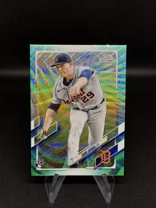 2021 Topps Chrome #103 Tarik Skubal /199 RC Rookie Aqua Wave Refractor MVP Card - Bild 1 von 2