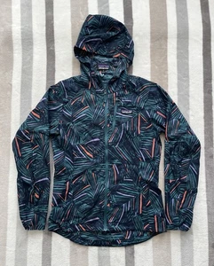 Chaqueta Patagonia Houdini Capucha con Cremallera para Mujer XS Helecho de Lluvia Azul Verde Ligera - Imagen 1 de 7