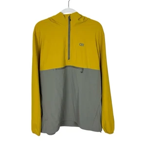 Outdoor Research Ferrosi Anorak Hooded Jacket Men’s XL Hiking Pullover Yellow - Picture 1 of 10
