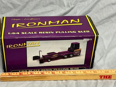 IRONMAN 1:64 Scale Pulling Tractor Sled Bauer Built NIB SpecCast Purple RARE! - Image 1 of 4