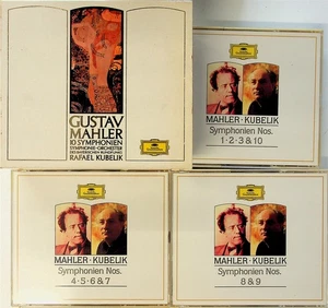 MAHLER The 10 Symphonies KUBELIK Complete 10-CD Box Set FULL SILVER No IFPI Germ - Picture 1 of 5