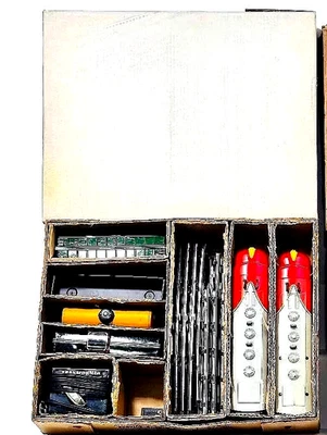 Vintage Marx O GAUGE Santa Fe Tin Litho Double Diesel Train Set #45225~COMPLETE - Image 1 of 2