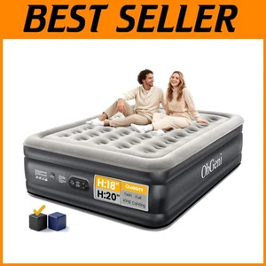 Queen Air Mattress with Built-in Pump, 18" Raised Comfort - Picture 1 of 9