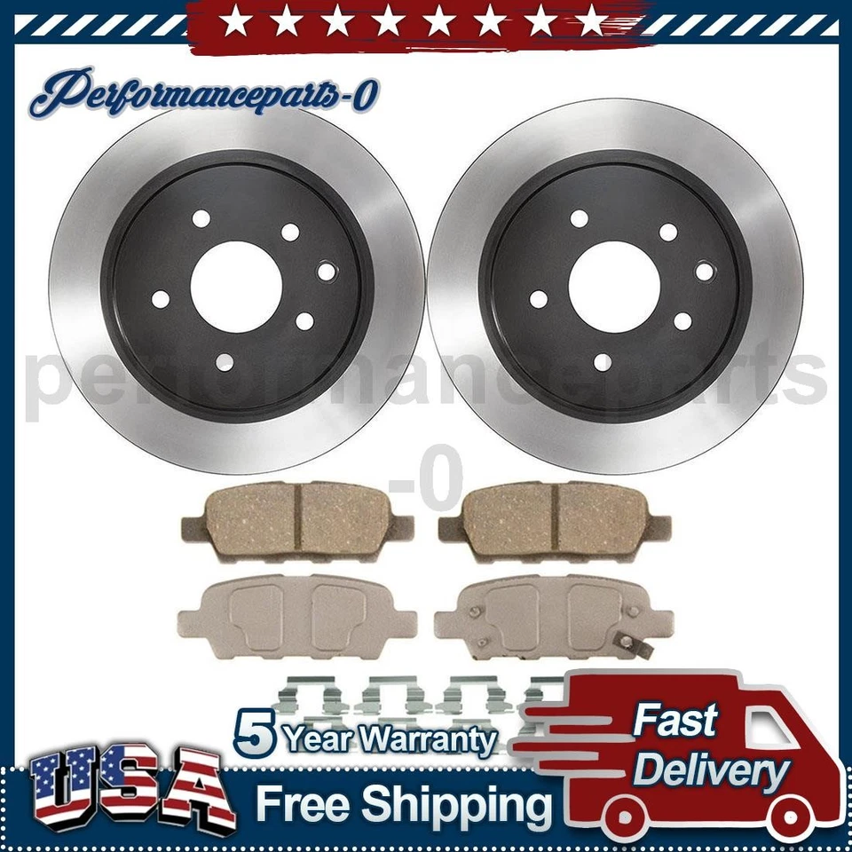 Juego de pastillas de freno de disco trasero rotor de freno de disco para Nissan Juke 2014-2015 Foto 1 de 4