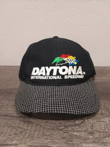 Vintage 90’s DAYTONA 500 International Speedway NASCAR Wool Checkered Hat - Picture 1 of 4