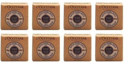 L'Occitane Extra Gentile Shea Butter Milk Soaps - 50gm/1.7 oz - Set of 8 - Image 1 of 4