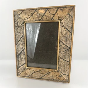 Marco de fotos genuino de colección 5x7 hojas de tabaco soporte/colgador tamaño exterior 11x9 - Imagen 1 de 5