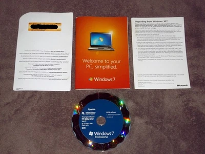 Windows 7 Professional Upgrade 64-bit DVD only with key in original case Pro - Image 1 of 4
