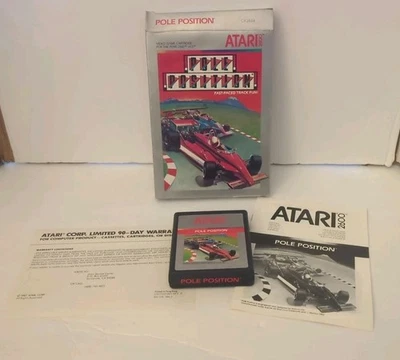 Atari 2600 Pole Position  Video Game  Box And Manual  - Image 1 of 4