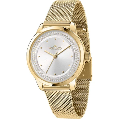 Orologio Morellato Ninfa R0153168502 Watch Maglia Milanese 34 mm Dorato Zirconi Foto 1 de 4