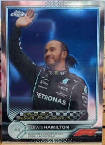Topps Chrome 2022 Formula 1 Lewis Hamilton #165 - Picture 1 of 2