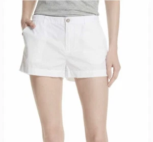 Pantalones cortos para mujer ATM Anthony Thomas Melillo algodón popelín talla 12 algodón blanco - Imagen 1 de 7