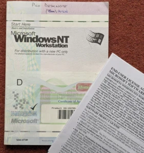 Microsoft Windows NT Workstation COA & Installationsanleitung - Bild 1 von 1