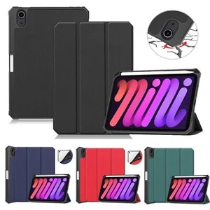 Funda Ultra Delgada Ligera Soporte Auto Sleep/Wake para iPad 5/6/7/8/9ª Generación Mini6 - Imagen 1 de 58