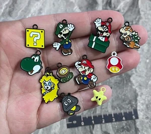 lot 55Pcs cartoon Anime Super Mario Charm necklace Pendant DIY Jewelry Making - Picture 1 of 1