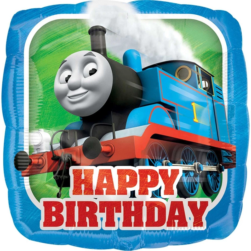 Thomas the Tank Engine 1 Square Happy Birthday Foil Helium Balloon - image 1 of 1