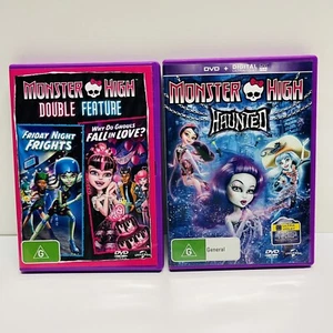 Monster High DVD Lot DOUBLE FEATURE & HAUNTED - PAL Region 2,4 - Picture 1 of 11