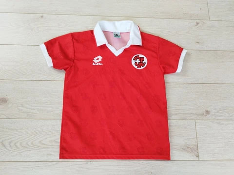 Switzerland vintage football jersey Lotto shirt 1994/1996 size Kids M/L Cover