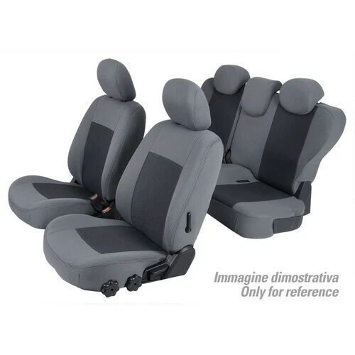 Lampa Set coprisedili Superior - Grigio/Nero - compatibile per Fiat Grande Punto