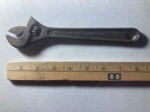 Vintage JH Williams Superjustable Adjustable Wrench 8" inch Drop Forged
