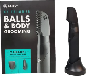 Ballsy B2 Leisten- & Körpertrimmer für Herren, inkl. 2 Schnellwechselköpfen, wasserdicht - Bild 1 von 12