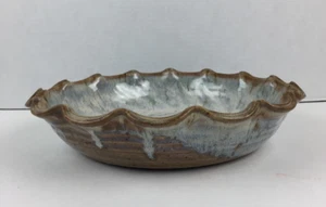Plato para hornear/servir pastel de gres Tim Wedel Palisade Colorado 1992 - Imagen 1 de 12