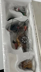 Juego de 3 carro de semillas de cosecha colección Heritage Village Dept 56 nunca fuera de caja - Imagen 1 de 8