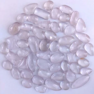Lote de 56 piedras preciosas cabujón sueltas de cuarzo rosa natural de 827 quilates 28x14 16x14 mm #1296 - Imagen 1 de 5