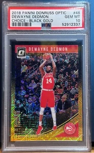 Panini Donruss Optic 46 2018 Dewayne Dedmon PSA gema como nuevo 10 opciones oro negro - Imagen 1 de 2