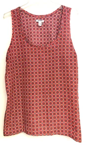 Old Navy XL Coral Sleeveless Blouse Scoop Neck Tunic - Picture 1 of 11