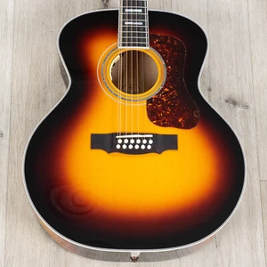Guild F-512E Maple Jumbo 12-String Acoustic-Electric Guitar, Antique Sunburst - Picture 1 of 12