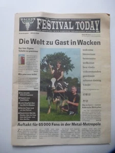 Wacken WOA Zeitschrift SHZ Festival Today 2008 Erste Ausgabe - Bild 1 von 1