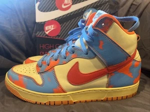 Size 10.5 - Nike Dunk 1985 High Orange Acid Wash. Near Mint With Box - Picture 1 of 7
