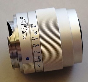 Carl Zeiss ZM Tele-Tessar 85mm f/4 Chrome Lens M mount focusing helicoid 